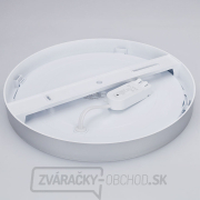 Solight LED mini panel kúpeľňový 2v1, 3CCT, podhľadový/prisadený, 24W, 2040lm, IP54, strieborná, okrúhly Náhľad