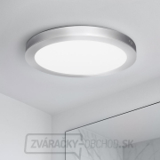 Solight LED mini panel kúpeľňový 2v1, 3CCT, podhľadový/prisadený, 24W, 2040lm, IP54, strieborná, okrúhly náhled