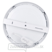 Solight LED mini panel kúpeľňový 2v1, 3CCT, podhľadový/prisadený, 24W, 2040lm, IP54, strieborná, okrúhly náhled