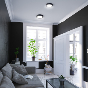 Solight LED mini panel CCT, prisadený, 12W, 900lm, 3000K, 4000K, 6000K, okrúhly, čierna farba Náhľad