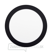 Solight LED mini panel CCT, prisadený, 18W, 1530lm, 3000K, 4000K, 6000K, okrúhly, čierna farba Náhľad