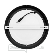 Solight LED mini panel CCT, prisadený, 18W, 1530lm, 3000K, 4000K, 6000K, okrúhly, čierna farba náhled