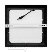 Solight LED mini panel CCT, prisadený, 18W, 1530lm, 3000K, 4000K, 6000K, štvorcový, čierna farba náhled