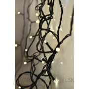 Solight LED vonkajšia vianočná reťaz, 100 LED, 10m, prívod 3m, 8 funkcií, časovač, IP44, teplá biela Náhľad