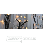 Solight LED vonkajšia vianočná reťaz, 50 LED, 5m, prívod 3m, 8 funkcií, časovač, IP44, teplá biela Náhľad