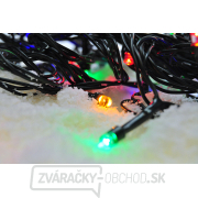 Solight LED vonkajšia vianočná reťaz, 50 LED, 5m, prívod 3m, 8 funkcií, časovač, IP44, viacfarebný Náhľad