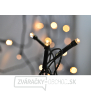 Solight LED vonkajšia vianočná reťaz, 200 LED, 10m, prívod 5m, 8 funkcií, IP44, teplá biela Náhľad