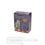 Solight LED vonkajšia vianočná reťaz, 200 LED, 20m, prívod 5m, 8 funkcií, časovač, IP44, studená biela náhled