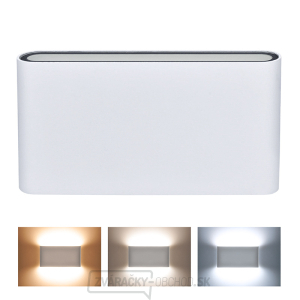 Solight LED vonkajšie nástenné osvetlenie Modena, 12W, 680lm, 120 °, biela gallery main image