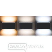 Solight LED vonkajšie nástenné osvetlenie Modena, 12W, 800lm, 3CCT, čierna Náhľad