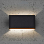 Solight LED vonkajšie nástenné osvetlenie Modena, 12W, 800lm, 3CCT, čierna náhled