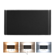 Solight LED vonkajšie nástenné osvetlenie Modena, 12W, 800lm, 3CCT, čierna gallery main image