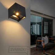 Solight LED vonkajšie nástenné osvetlenie Parma, 6W, 420lm, 3000K, čierna Náhľad