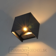Solight LED vonkajšie nástenné osvetlenie Parma, 6W, 420lm, 3000K, čierna Náhľad