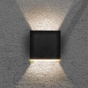 Solight LED vonkajšie nástenné osvetlenie Parma, 6W, 420lm, 3000K, čierna náhled