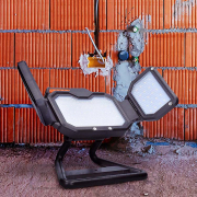 Solight LED reflektor 50W, prenosný, nabíjací, 5000lm, oranžovo-čierny Náhľad