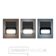 Solight LED solárny reflektor so senzorom, 6W, 660lm, 3CCT, Li-Ion, čierna Náhľad