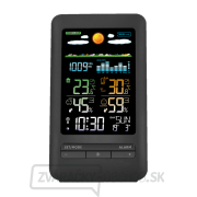 Solight meteostanica, farebný LCD, vnútorná/vonkajšia teplota a vlhkosť, tlak, RCC, čierna Náhľad