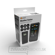 Solight meteostanica, farebný LCD, vnútorná/vonkajšia teplota a vlhkosť, tlak, RCC, čierna náhled