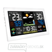 Solight meteostanica, extra veľký farebný LCD, teplota, vlhkosť, tlak, RCC, USB nabíjanie, biela Náhľad