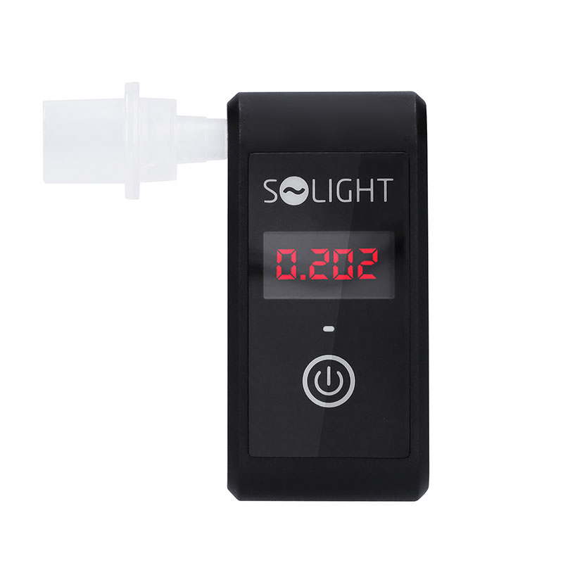 Solight alkohol tester mini, Fuel Cell, 0,0 - 5,0 ‰ BAC, citlivosť 0,08 ‰ 1T09