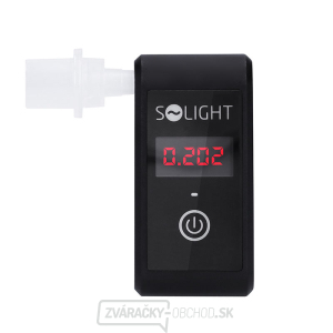 Solight alkohol tester mini, Fuel Cell, 0,0 - 5,0 ‰ BAC, citlivosť 0,08 ‰ gallery main image