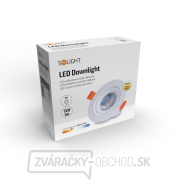 Solight LED podhľadové svetlo bodové, 9W, 720lm, 3000K, okrúhle, biele Náhľad