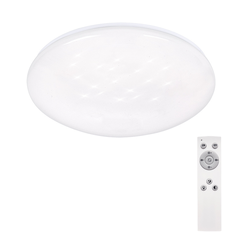 Solight LED stropné svetlo Star, okrúhle, 24W, 2400lm, diaľkové ovládanie, 37cm WO763