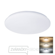 Solight LED stropné svetlo Plain, 3CCT, 24W, 1920lm, 3000K, 4000K, 6000K, okrúhle, 38cm gallery main image