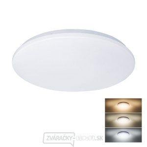 Solight LED stropné svetlo Plain, 3CCT, 24W, 1920lm, 3000K, 4000K, 6000K, okrúhle, 38cm gallery main image