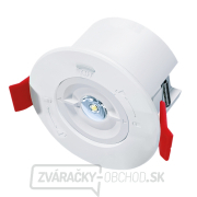 Solight LED núdzové osvetlenie podhľadové, 200lm, IP65, LiFePo4 1800mAh batéria, autotest gallery main image