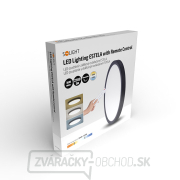 Solight LED osvetlenie s diaľkovým ovládačom Estela Black, 36W, 2700lm, 30cm, zmena chromatickosti, stmievateľné náhled