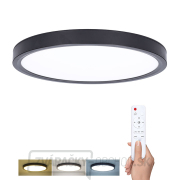 Solight LED osvetlenie s diaľkovým ovládačom Estela Black, 60W, 4500lm, 50cm, zmena chromatickosti, stmievateľné gallery main image