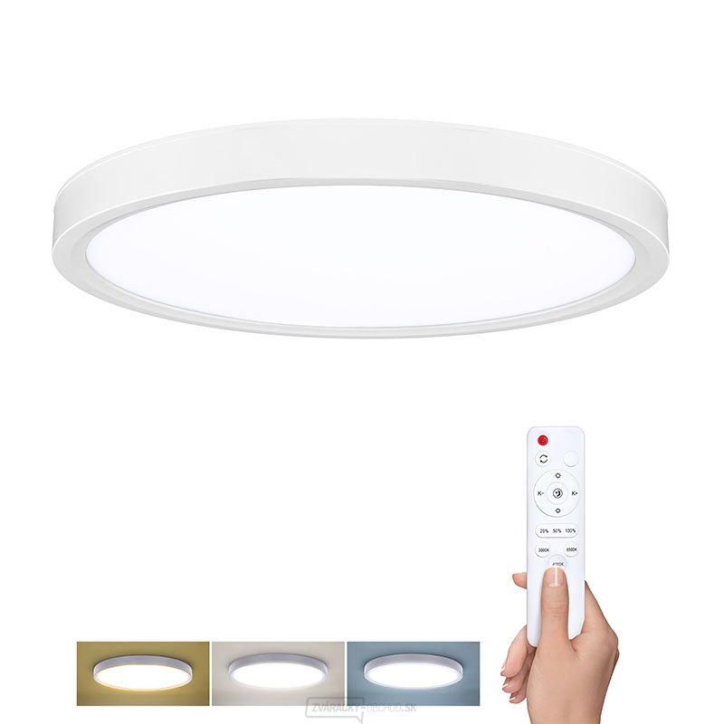 Solight LED osvetlenie s diaľkovým ovládačom Estela White, 60W, 4500lm, 50cm, zmena chromatickosti, stmievateľné