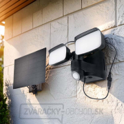 Solight LED solárne osvetlenie so senzorom, 9W, 850lm, 4000K, Li-Ion, čierna Náhľad