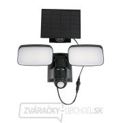 Solight LED solárne osvetlenie so senzorom, 9W, 850lm, 4000K, Li-Ion, čierna náhled