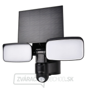 Solight LED solárne osvetlenie so senzorom, 9W, 850lm, 4000K, Li-Ion, čierna gallery main image