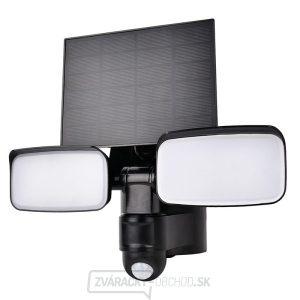 Solight LED solárne osvetlenie so senzorom, 9W, 850lm, 4000K, Li-Ion, čierna gallery main image