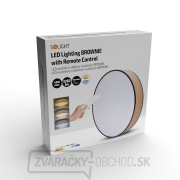 Solight LED osvetlenie s diaľkovým ovládačom Brownie, 48W, 3360lm, 40cm, zmena chromatickosti, stmievateľné náhled