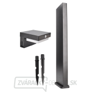 Solight LED solárne stĺpikové osvetlenie Palermo, 5W, 400lm, 3000K náhled