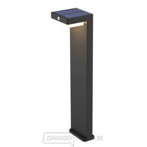 Solight LED solárne stĺpikové osvetlenie Palermo, 5W, 400lm, 3000K gallery main image