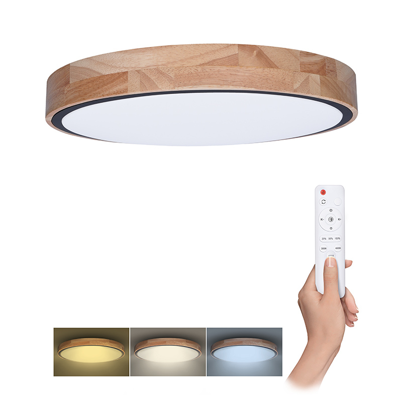 Solight LED osvetlenie s diaľkovým ovládačom Iron Oak, 48W, 3360lm, 40cm, zmena chromatickosti, stmievateľné WO8005