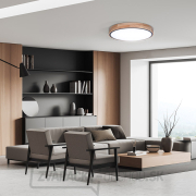 Solight LED osvetlenie s diaľkovým ovládačom Iron Oak, 48W, 3360lm, 40cm, zmena chromatickosti, stmievateľné Náhľad