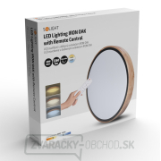 Solight LED osvetlenie s diaľkovým ovládačom Iron Oak, 48W, 3360lm, 40cm, zmena chromatickosti, stmievateľné náhled