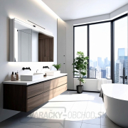 Solight LED kúpeľňové osvetlenie nad zrkadlo 3v1, 12W, 780lm, 4000K, IP44, 60cm, čierna Náhľad