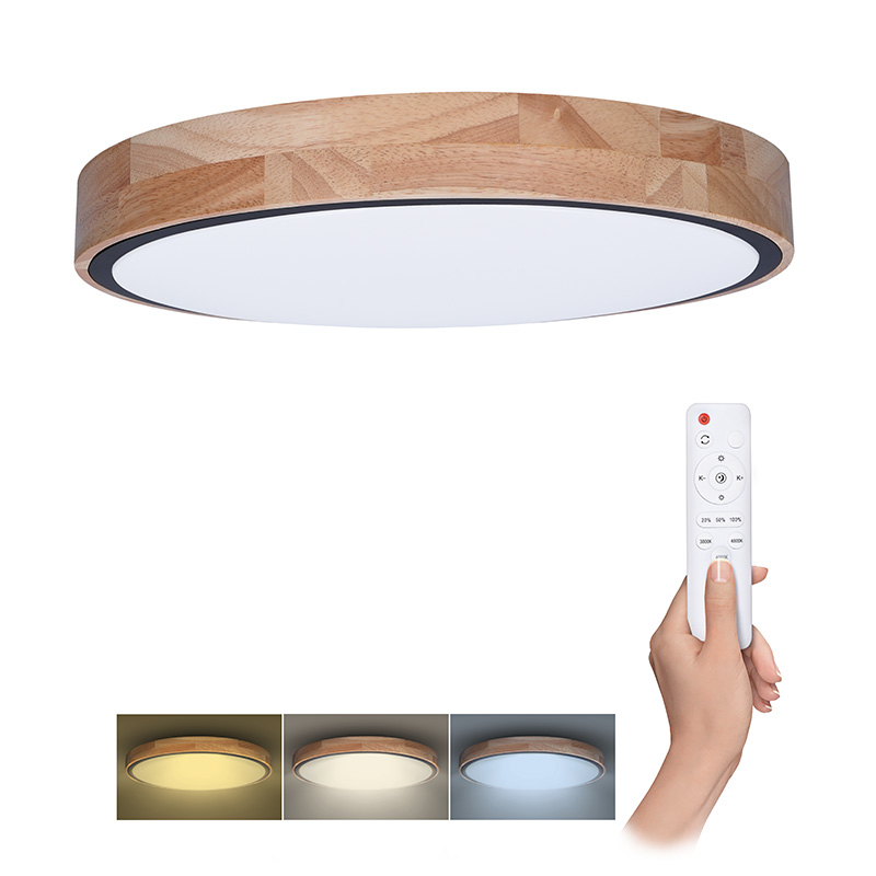 Solight LED osvetlenie s diaľkovým ovládačom Iron Oak, 60W, 4200lm, 51cm, zmena chromatickosti, stmievateľné WO8006