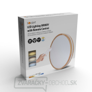 Solight LED osvetlenie s diaľkovým ovládačom Woody, 48W, 3360lm, 38cm, zmena chromatičnosti, stmievateľné náhled