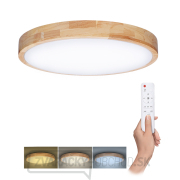 Solight LED osvetlenie s diaľkovým ovládačom Solid Oak, 48W, 3360lm, 39cm, zmena chromatickosti, stmievateľné gallery main image