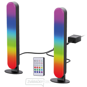 Solight LED RGB osvetlenie Gaming, diaľkový ovládač, zvukový senzor, USB gallery main image