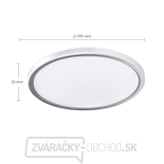 Solight LED osvetlenie Acate s ochranou proti vlhkosti, IP54, 24W, 2160lm, 3CCT, 30cm, strieborná náhled